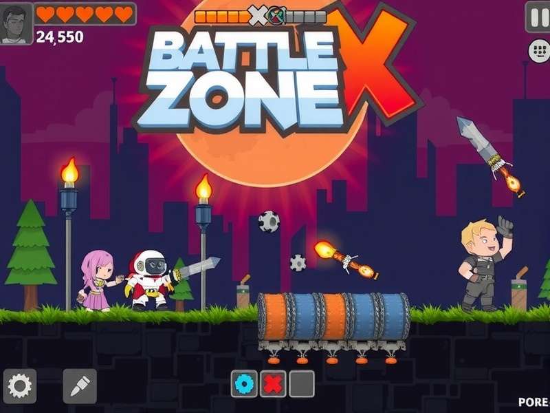 Intense battle royale action in Pixel Battle Zone X Pixel Battle Zone X Gameplay